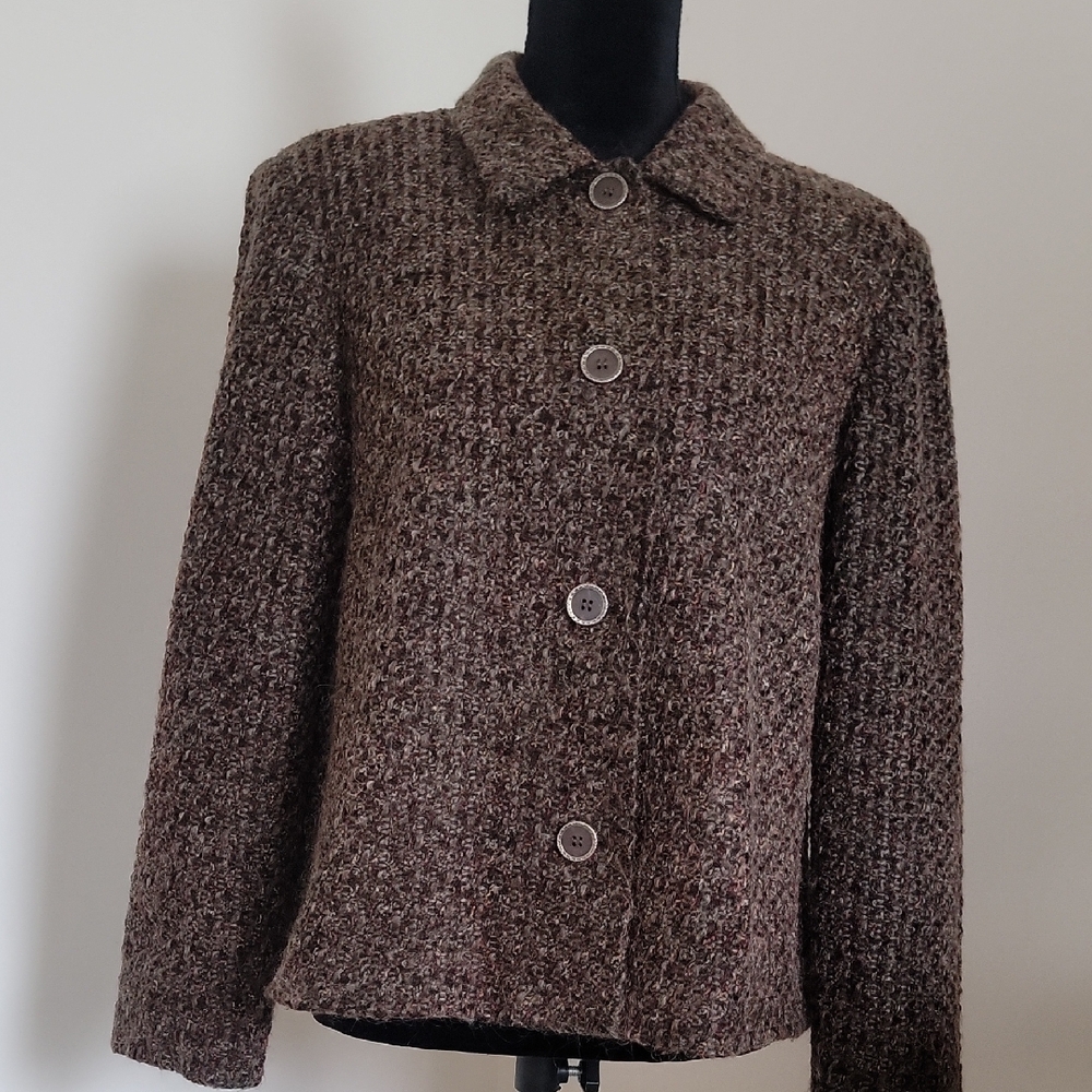Women's Brown Tweed Jacket